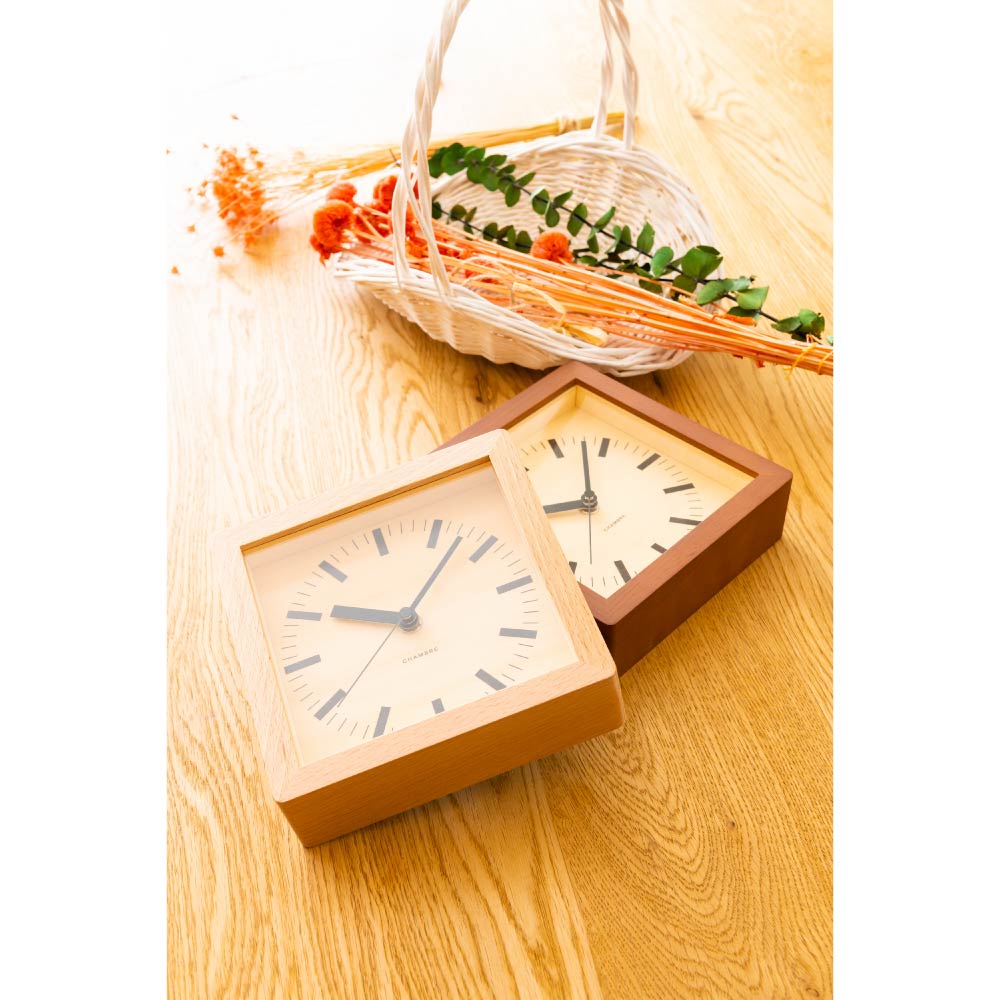 CHAMBRE REVERSIBLE CLOCK BROWN BAR CH-055BRB