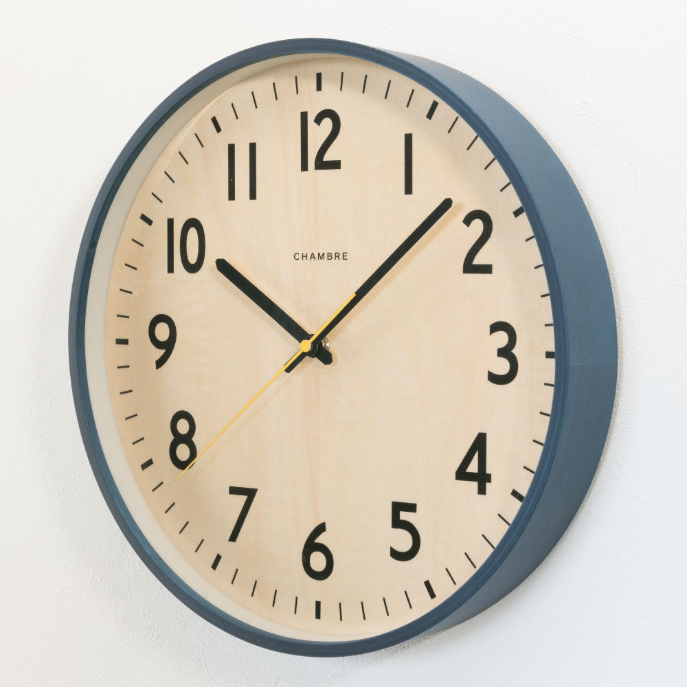 CHAMBRE SHAPELY CLOCK NAVY CH-064NV 電波時計 シャンブル 壁掛け時計