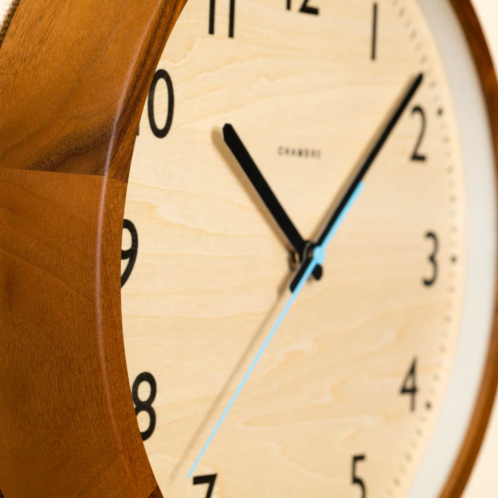 CHAMBRE DROP CLOCK WALNUT CH-039WN 電波時計 シャンブル 壁掛け時計