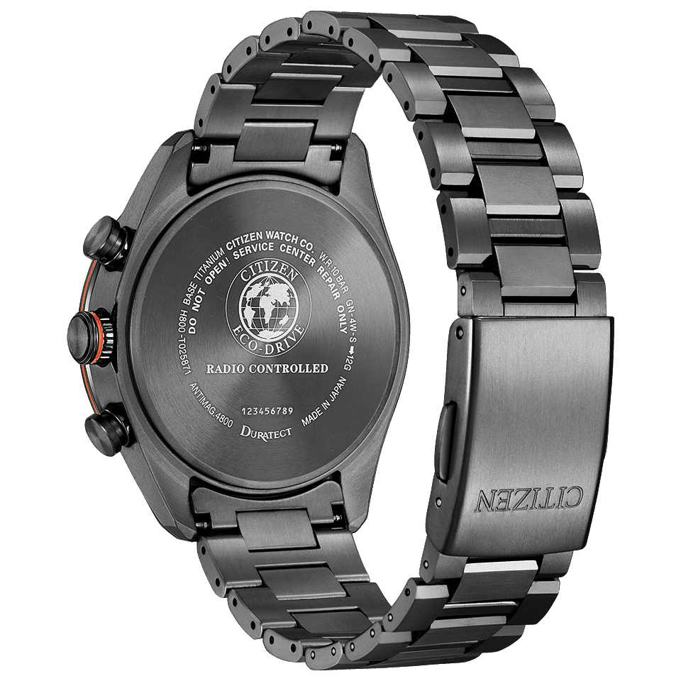 CITIZEN ATTESA シチズン アテッサ AT8185-62E エコ・ドライブ電波時計 ダイレクトフライト ACT Line（アクトライン） Black Titanium Series（ブラックチタンシリーズ）メンズ腕時計 国内正規品