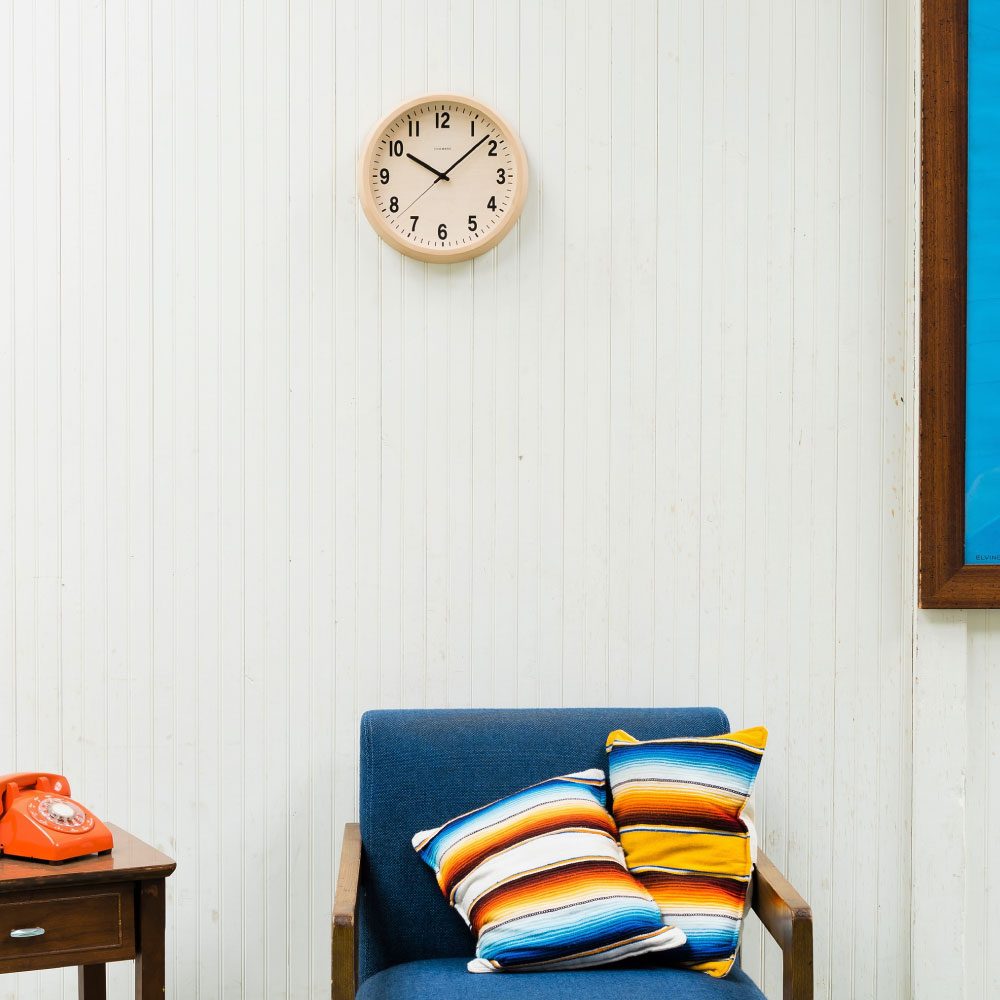 CHAMBRE PUBLIC CLOCK NATURAL CH-027BCR 電波時計