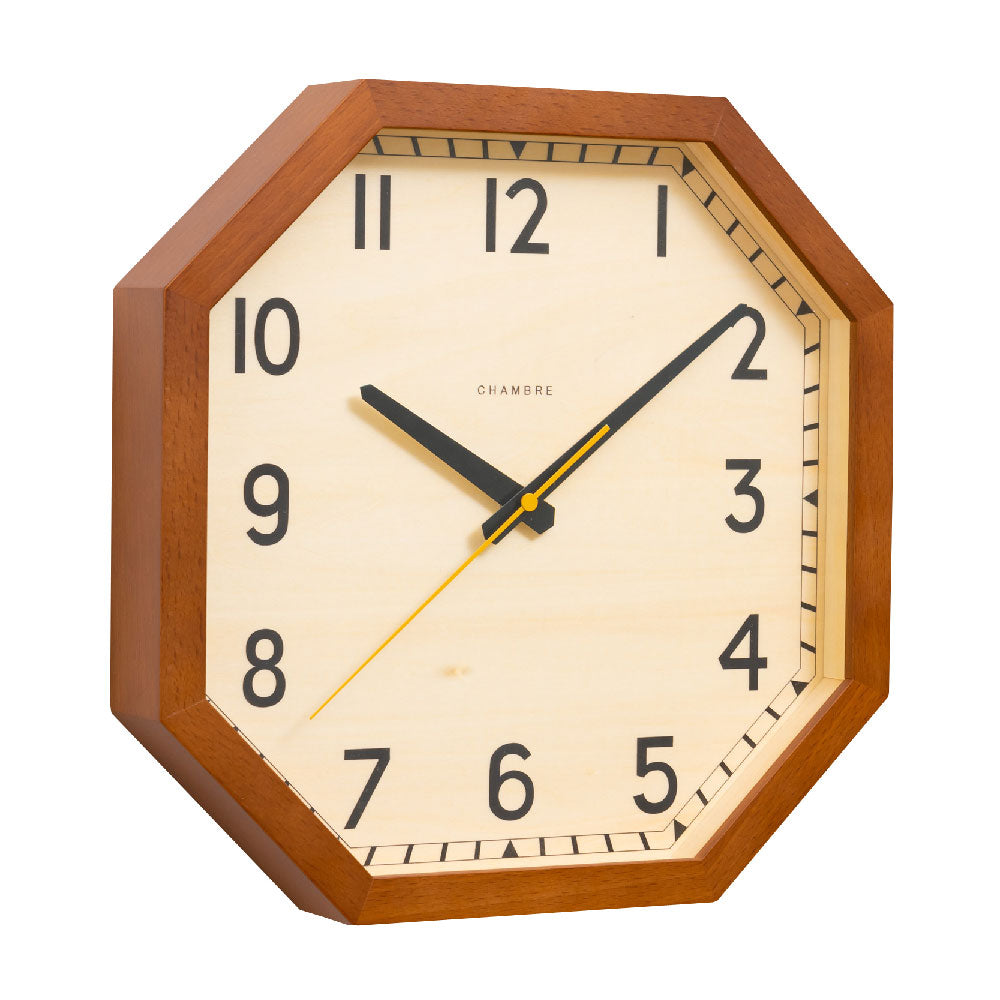 CHAMBRE OCTAGON CLOCK BROWN CH-054BR シャンブル 壁掛け時計