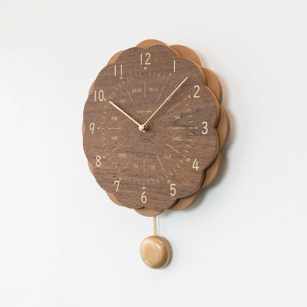 CHAMBRE SUN CLOCK BROWN CH-062BR シャンブル 壁掛け時計