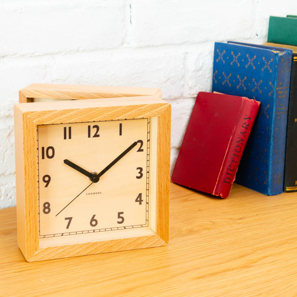 CHAMBRE REVERSIBLE CLOCK NATURAL ARABIC CH-055BCA シャンブル 壁掛け時計