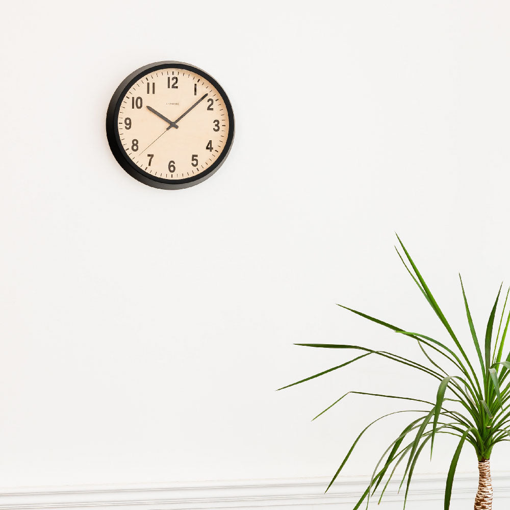 CHAMBRE BLACK SERIES PUBLIC CLOCK BLACK CH-027BK 電波時計
