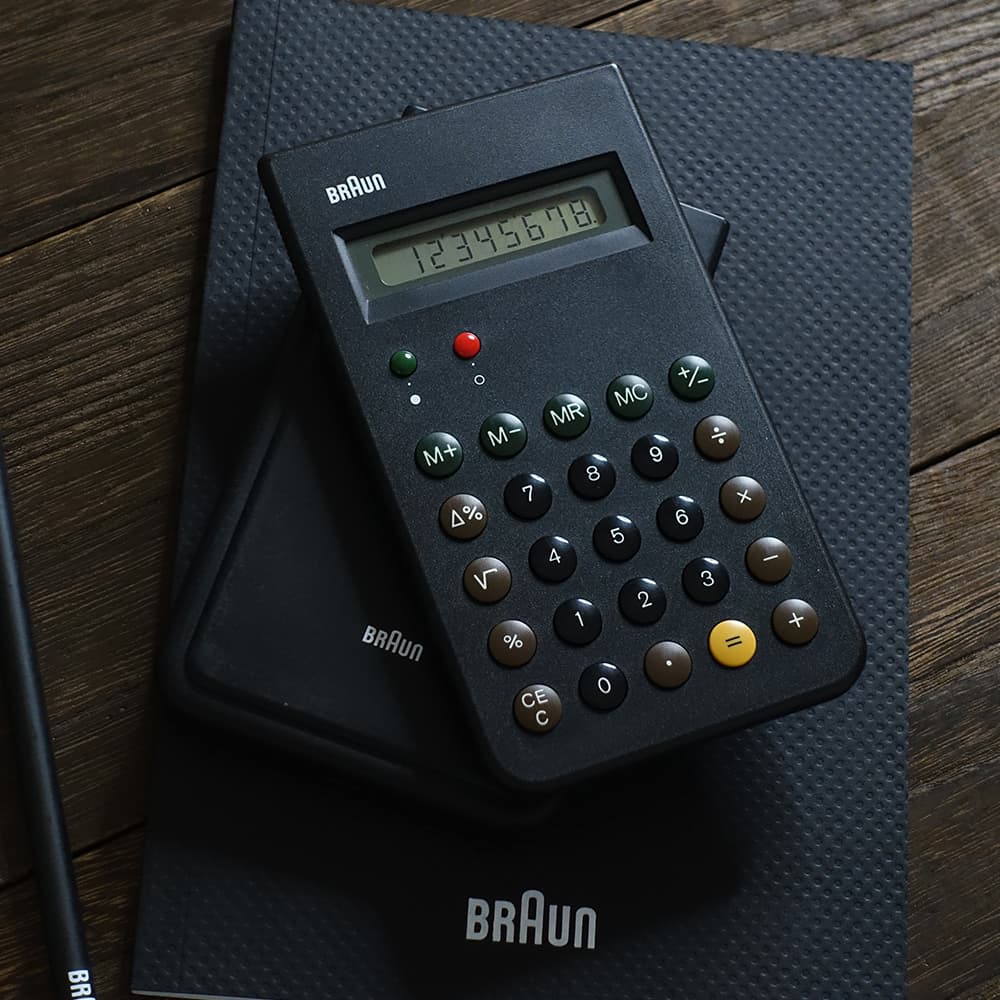 BRAUN 電卓 BNE001BK 復刻モデル