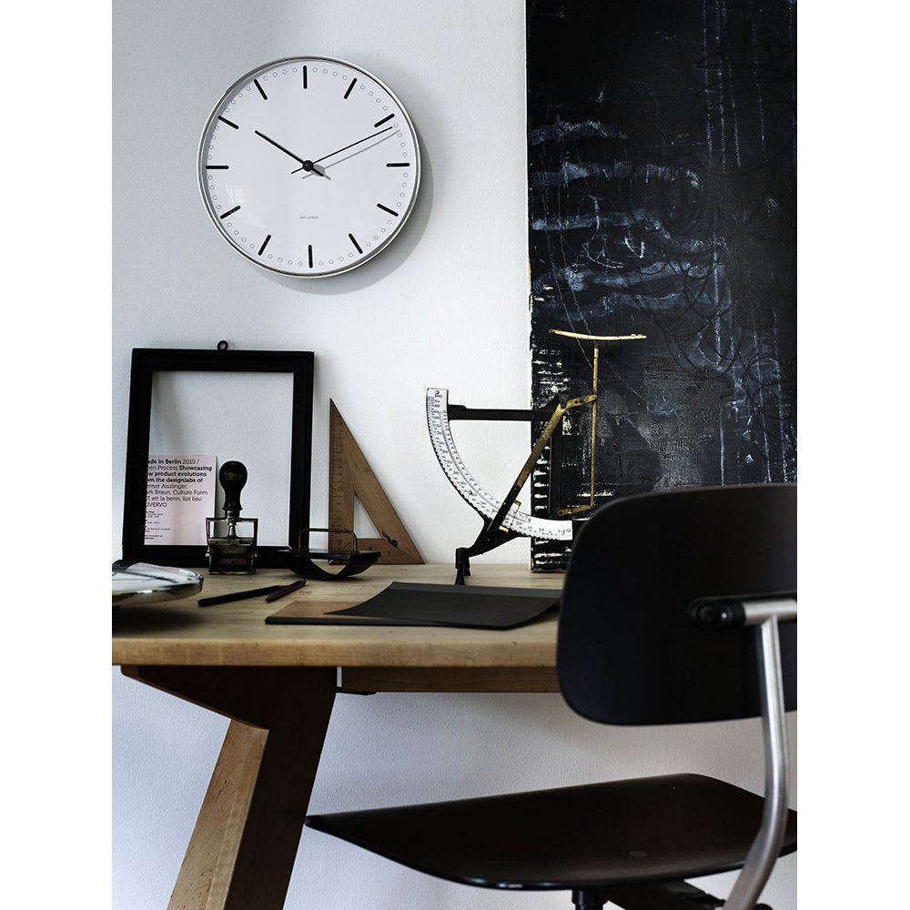 ARNE JACOBSEN Wall Clock CityHall 290mm 43641