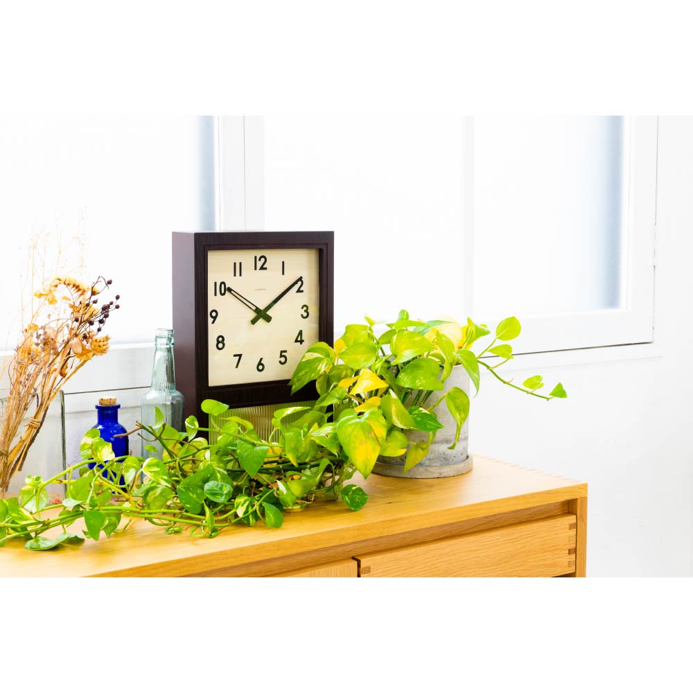 CHAMBRE FROSTED PENDULUM CLOCK DARK BROWN CH-037DB シャンブル 壁掛け時計