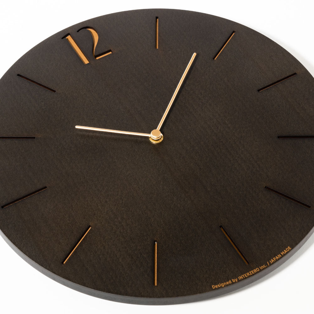 CHAMBRE PROUD CLOCK BLACK CH-065BK 電波時計 シャンブル 壁掛け時計