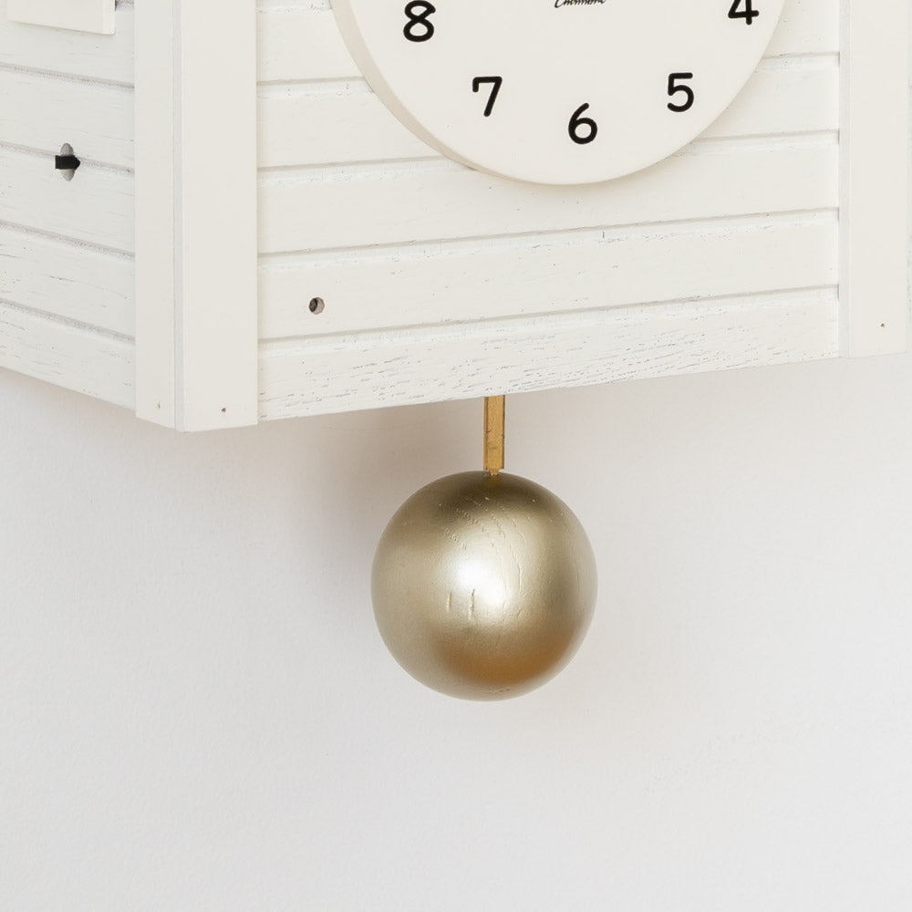 CHAMBRE Cuckoo CLOCK WHITE CH-059WH