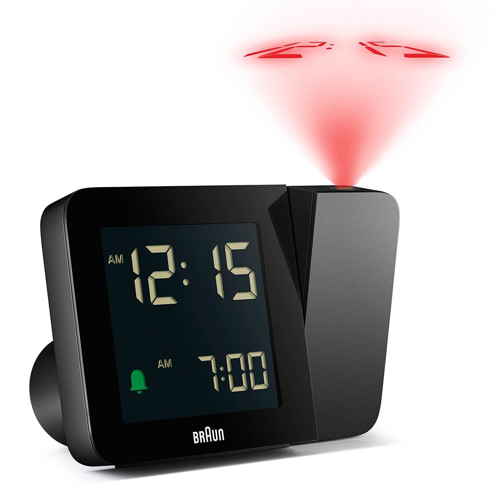 BRAUN Digital Projection Alarm Clock BC15B ブラウン 置き時計
