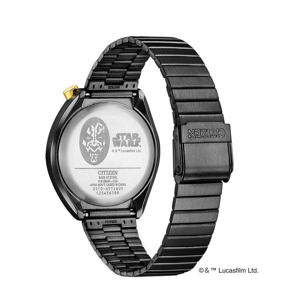 シチズン CITIZEN 腕時計 メンズ AN3668-55W コレクション レコードレーベル ツノクロノ スターウォーズ ダースモール RECORD LABEL TSUNO CHRONO STAR WARS DARTH MAUL クオーツ（510/日本製） レッドxブラック アナログ表示