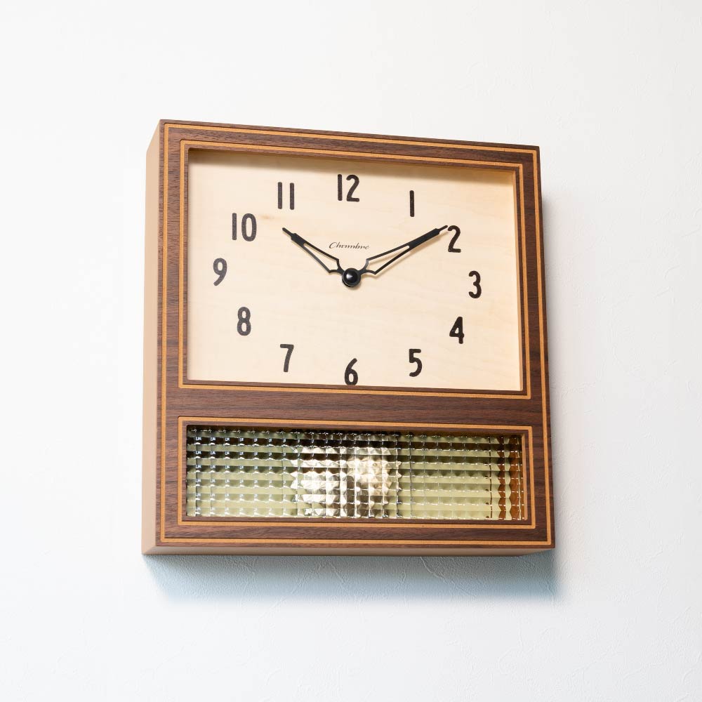CHAMBRE COURT PENDULUM CLOCK WALNUT CH-057WN シャンブル 壁掛け時計 ※入荷次第お届け予定