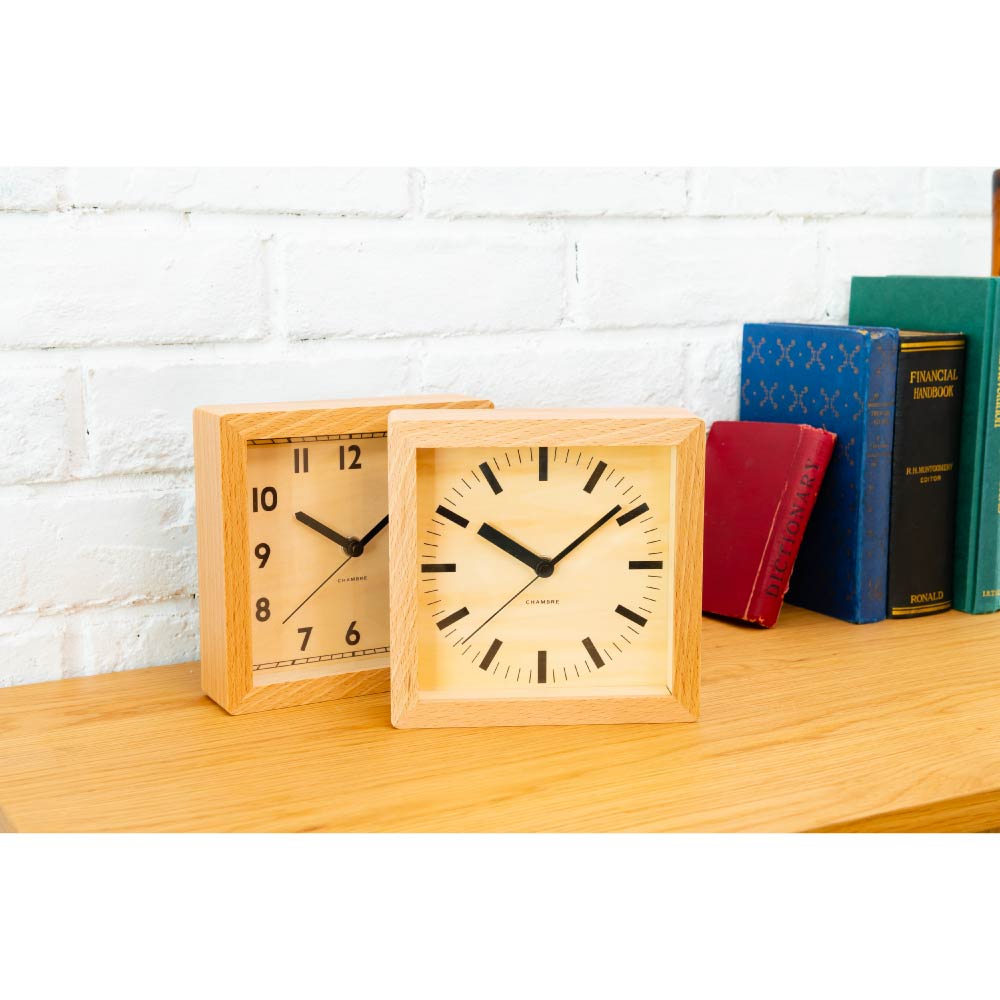 CHAMBRE REVERSIBLE CLOCK NATURAL ARABIC CH-055BCA シャンブル 壁掛け時計