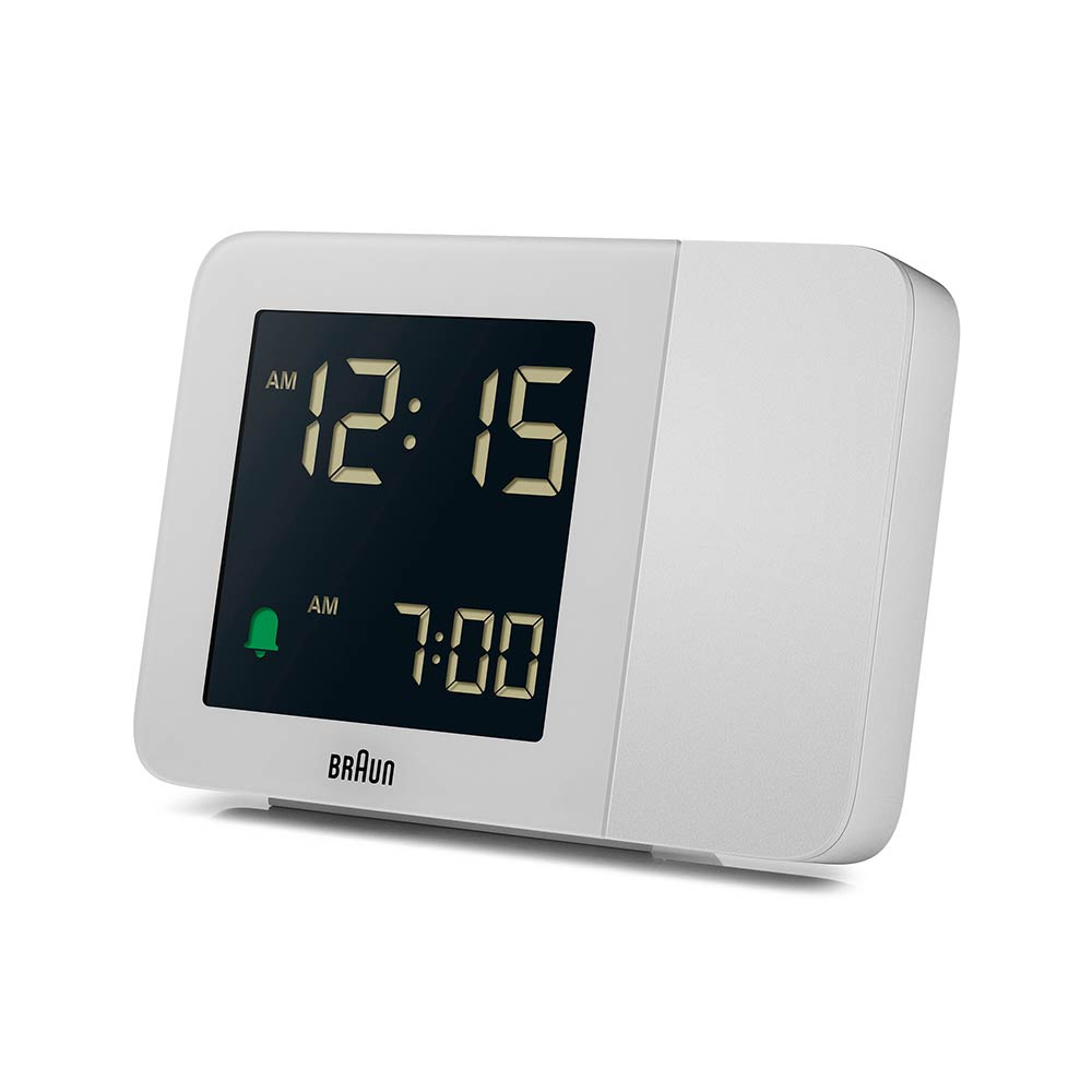BRAUN Digital Projection Alarm Clock BC15W