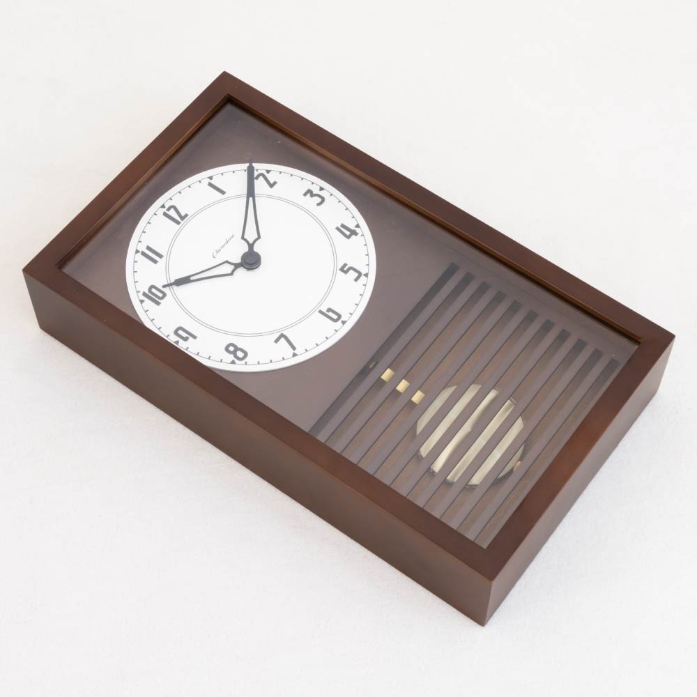 CHAMBRE LATTICE PENDULUM CLOCK DARK BROWN CH-058DB