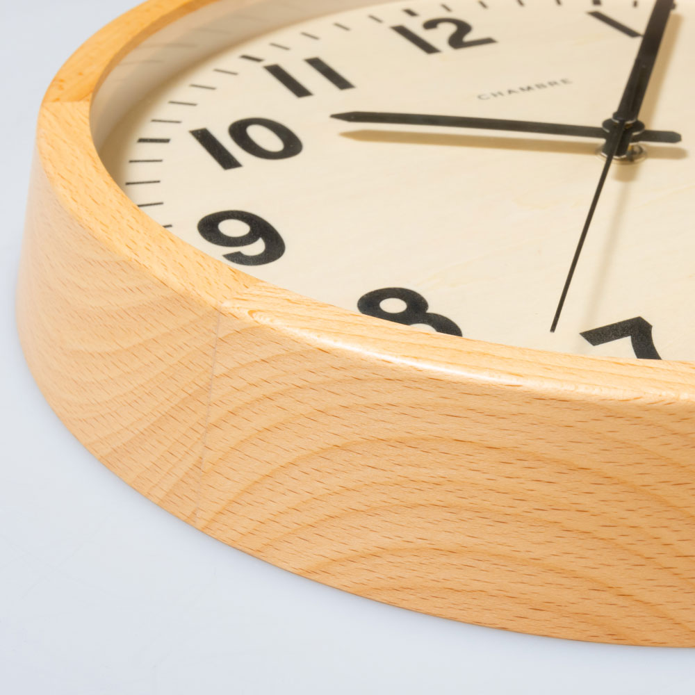 CHAMBRE PUBLIC CLOCK NATURAL CH-027BCR 電波時計