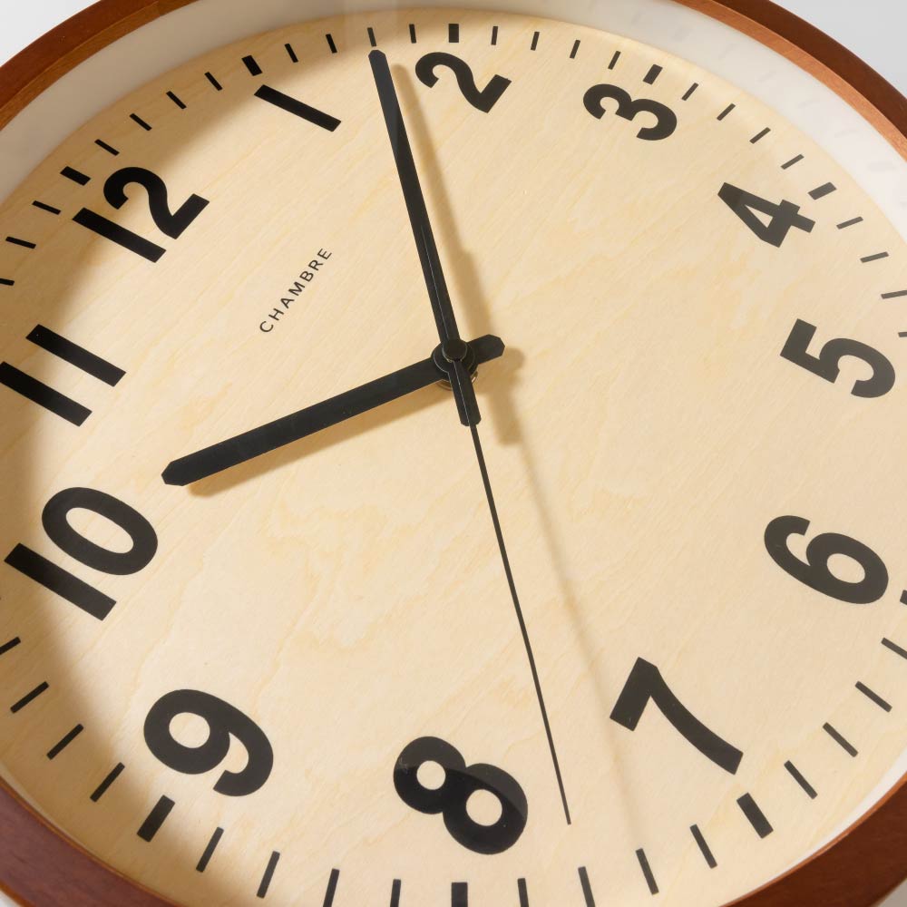 CHAMBRE PUBLIC CLOCK CAFE BROWN CH-027CBR 電波時計 シャンブル 壁掛け時計