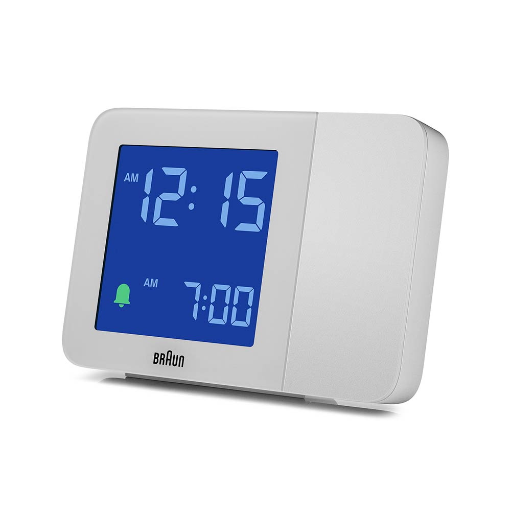 ＜GW SALE＞BRAUN Digital Projection Alarm Clock BC15W ブラウン 置き時計