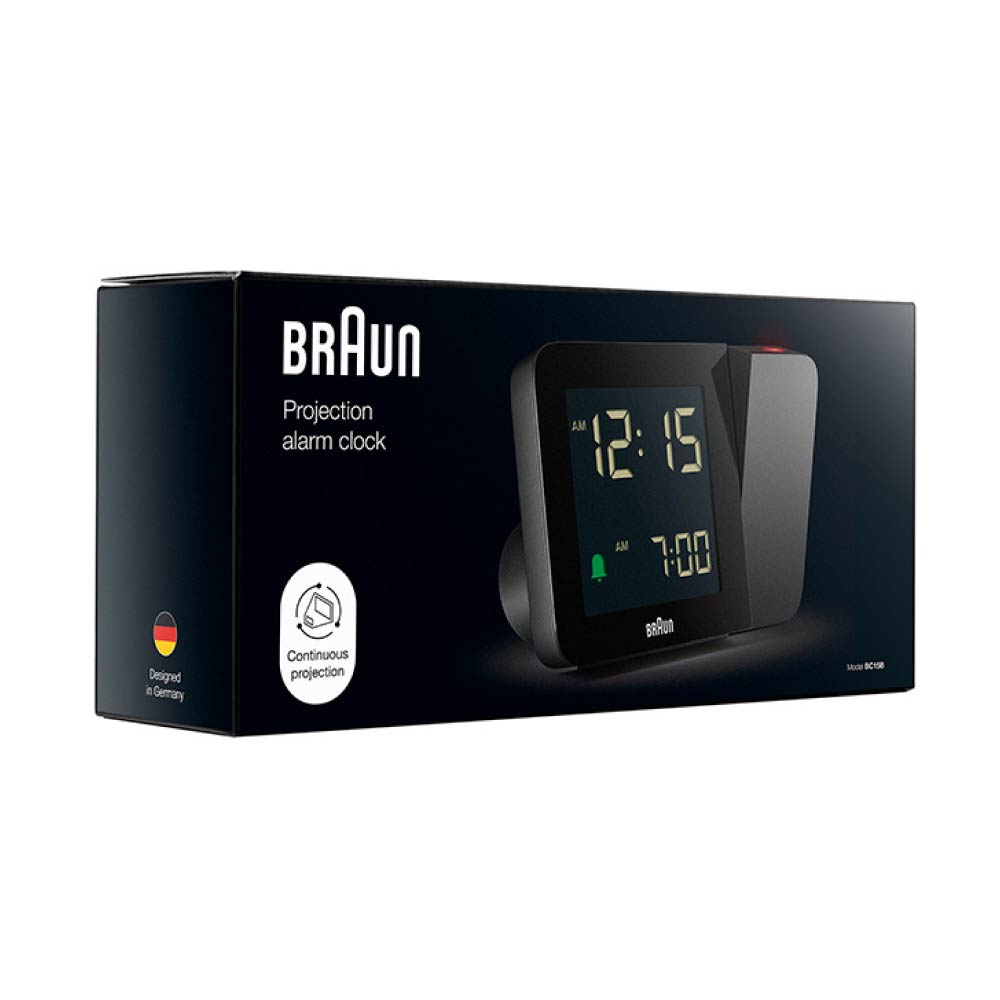 BRAUN Digital Projection Alarm Clock BC15B ブラウン 置き時計