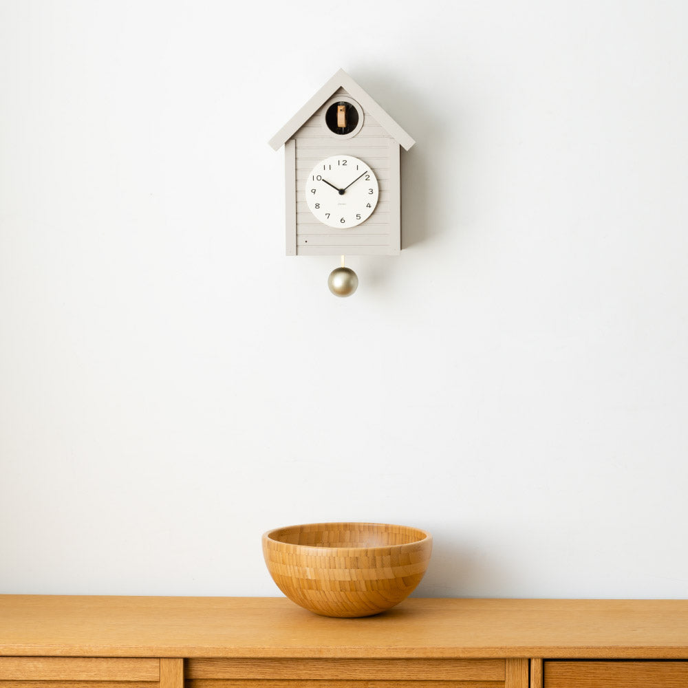 CHAMBRE Cuckoo CLOCK WARM GRAY CH-059GY シャンブル 壁掛け時計