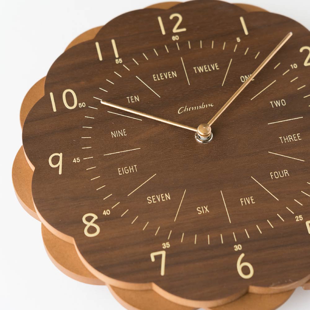 CHAMBRE SUN CLOCK BROWN CH-062BR シャンブル 壁掛け時計