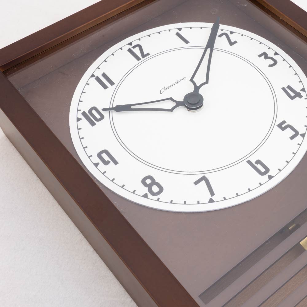CHAMBRE LATTICE PENDULUM CLOCK DARK BROWN CH-058DB