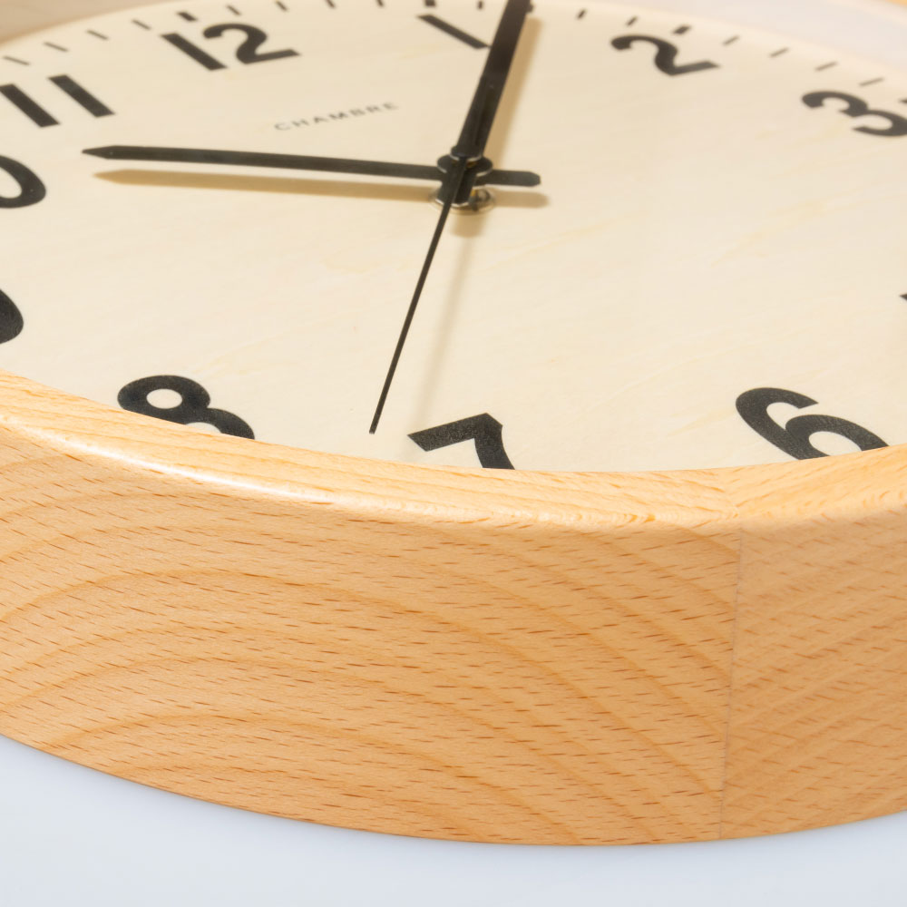 CHAMBRE PUBLIC CLOCK NATURAL CH-027BCR 電波時計