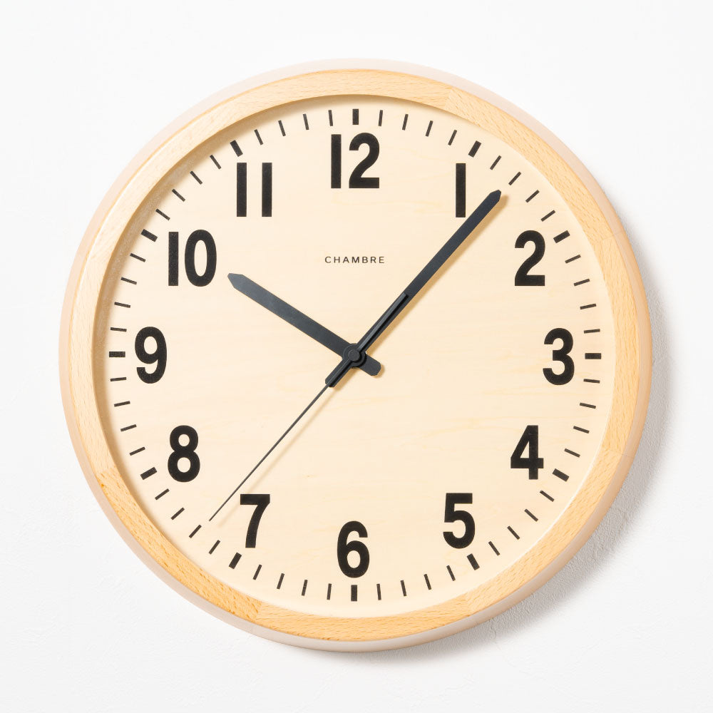 CHAMBRE PUBLIC CLOCK NATURAL CH-027BCR 電波時計