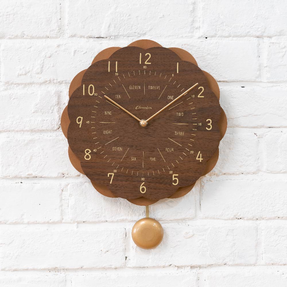 CHAMBRE SUN CLOCK BROWN CH-062BR シャンブル 壁掛け時計