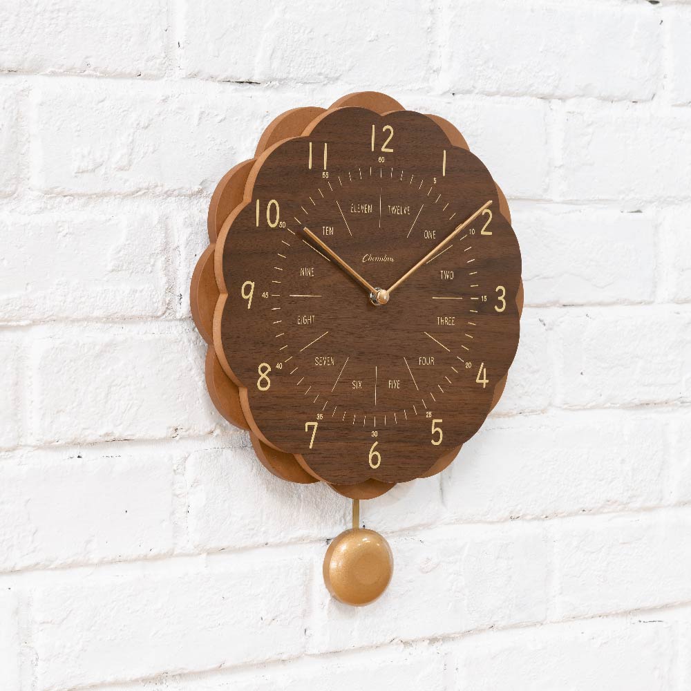 CHAMBRE SUN CLOCK BROWN CH-062BR シャンブル 壁掛け時計