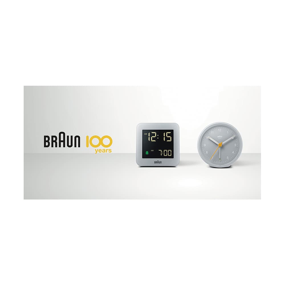 BRAUN 100th Anniversary Classic Analog Alarm Clock BC12G ブラウン 置き時計