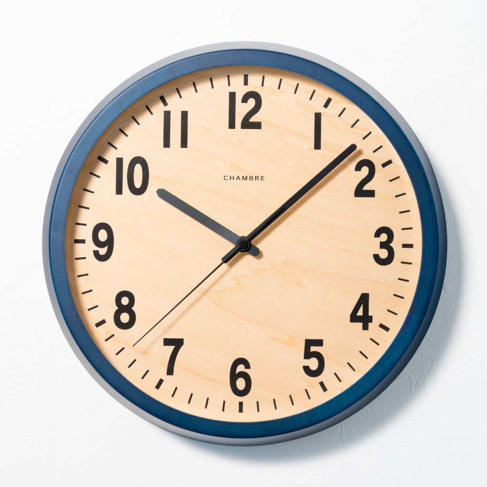 CHAMBRE PUBLIC CLOCK NAVY CH-027NVR 電波時計 シャンブル 壁掛け時計