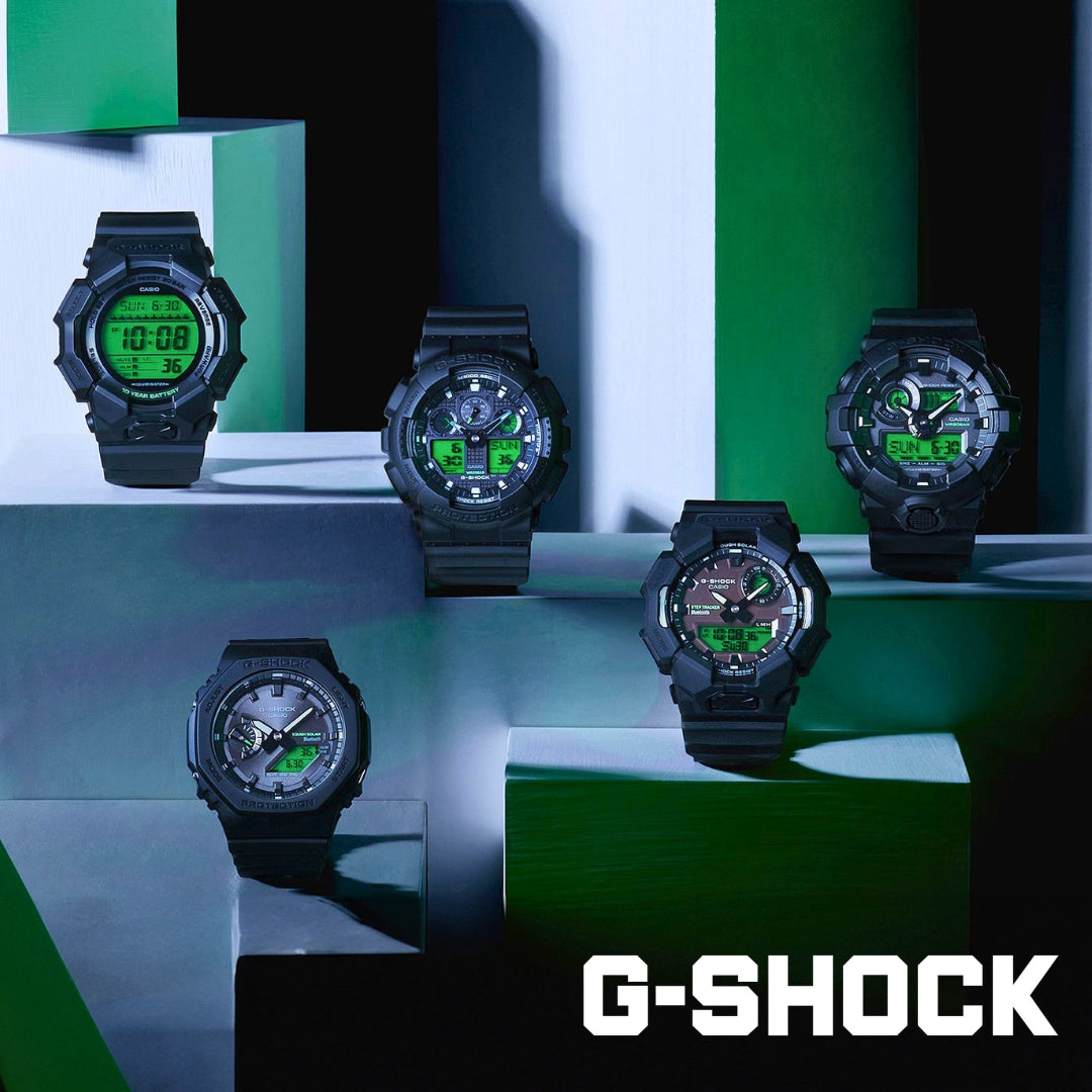G-SHOCK BLACK AND ELECTRO GREEN GD-010BEG-1JF ジーショック 腕時計 メンズ 限定モデル