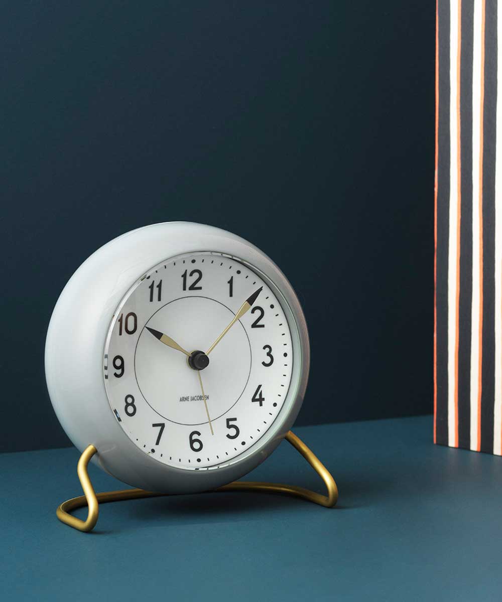 ARNE JACOBSEN Table Clock Station GRAY AJ43674 アルネヤコブセン 置き時計