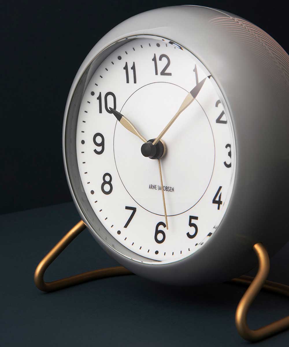 ARNE JACOBSEN Table Clock Station GRAY AJ43674 アルネヤコブセン 置き時計