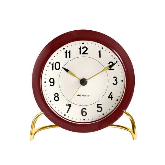 ARNE JACOBSEN Table Clock Station BURGUNDY AJ43676 アルネヤコブセン 置き時計