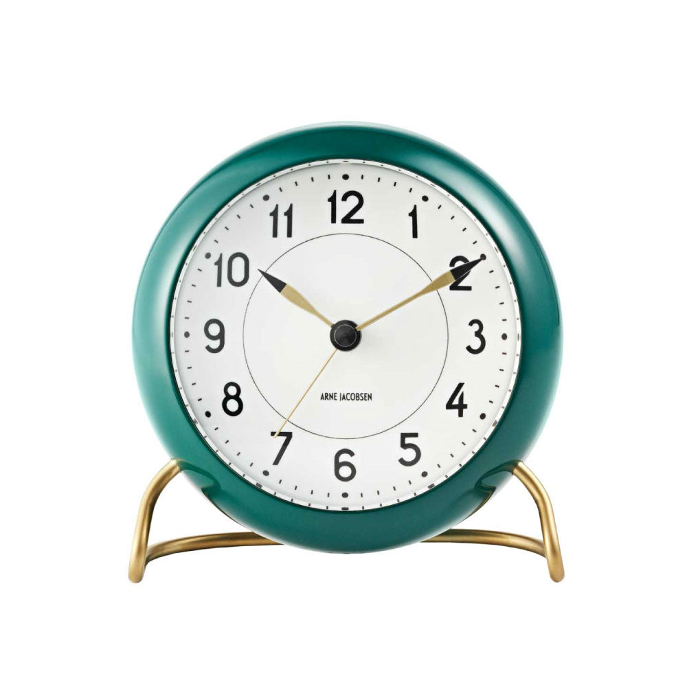 ARNE JACOBSEN Table Clock Station GREEN AJ43677 アルネヤコブセン 置き時計