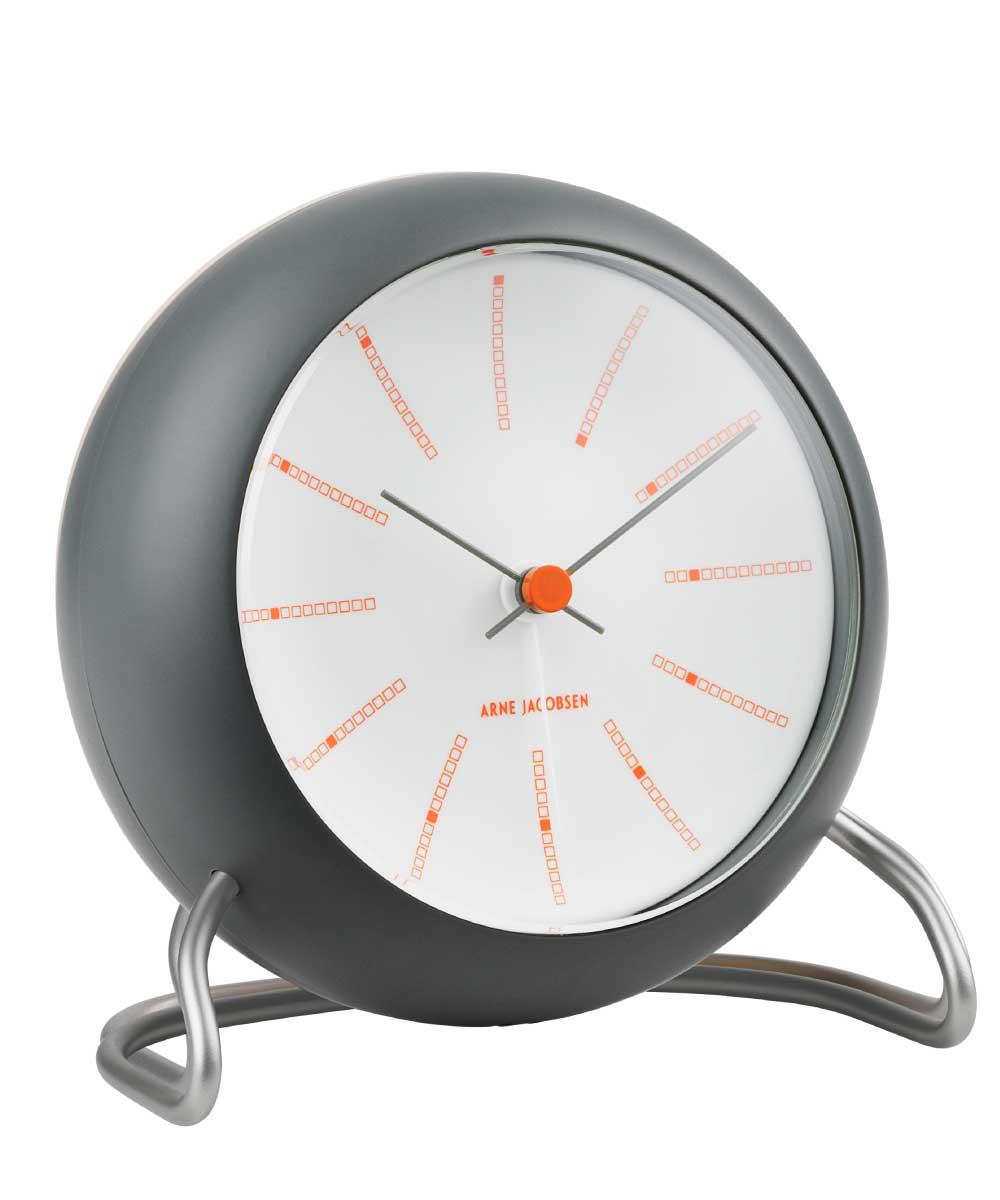 ARNE JACOBSEN Table Clock Bankers GRAY AJ43694 アルネヤコブセン 置き時計