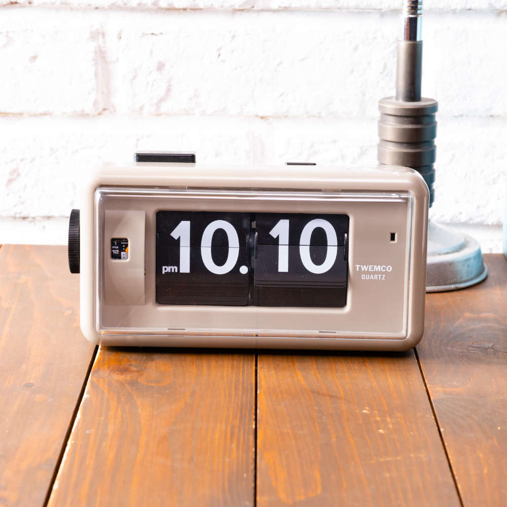 TWEMCO DESK TOP ALARM CLOCK AL-30GYB トゥエンコ 置き時計