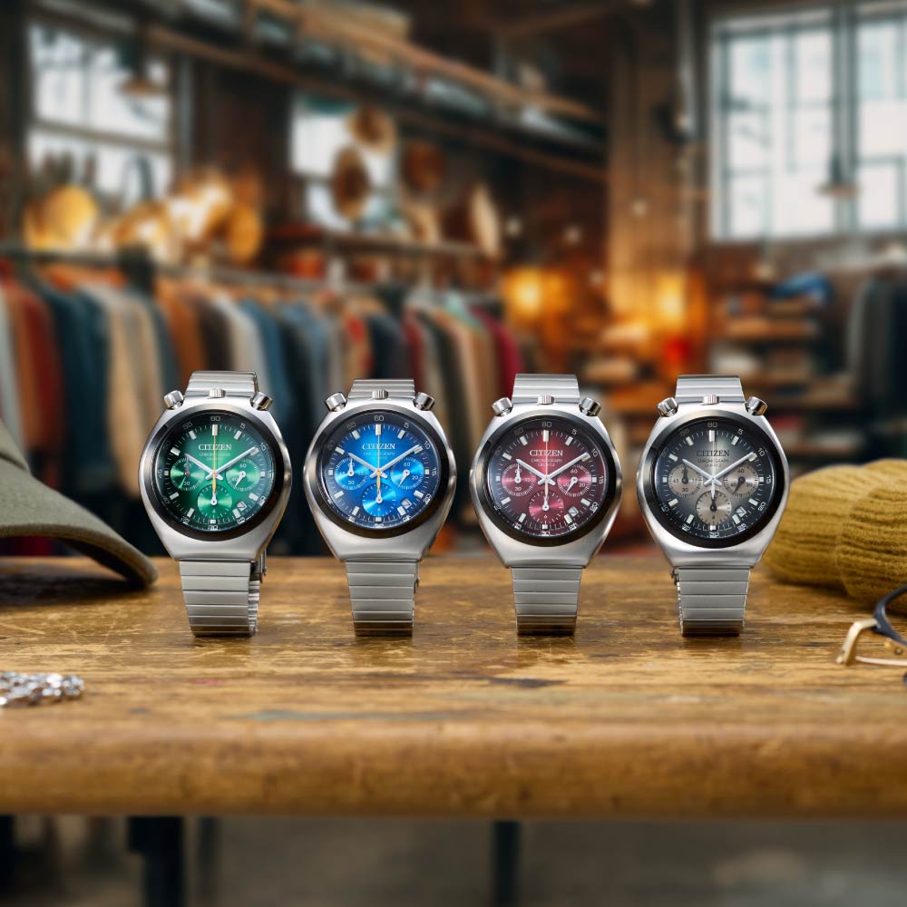 ＜2026年10月15日発売＞CITIZEN COLLECTION AN3714-68L RECORD LABEL Gradation TSUNO シチズン レコードレーベル 腕時計 メンズ ツノクロノ