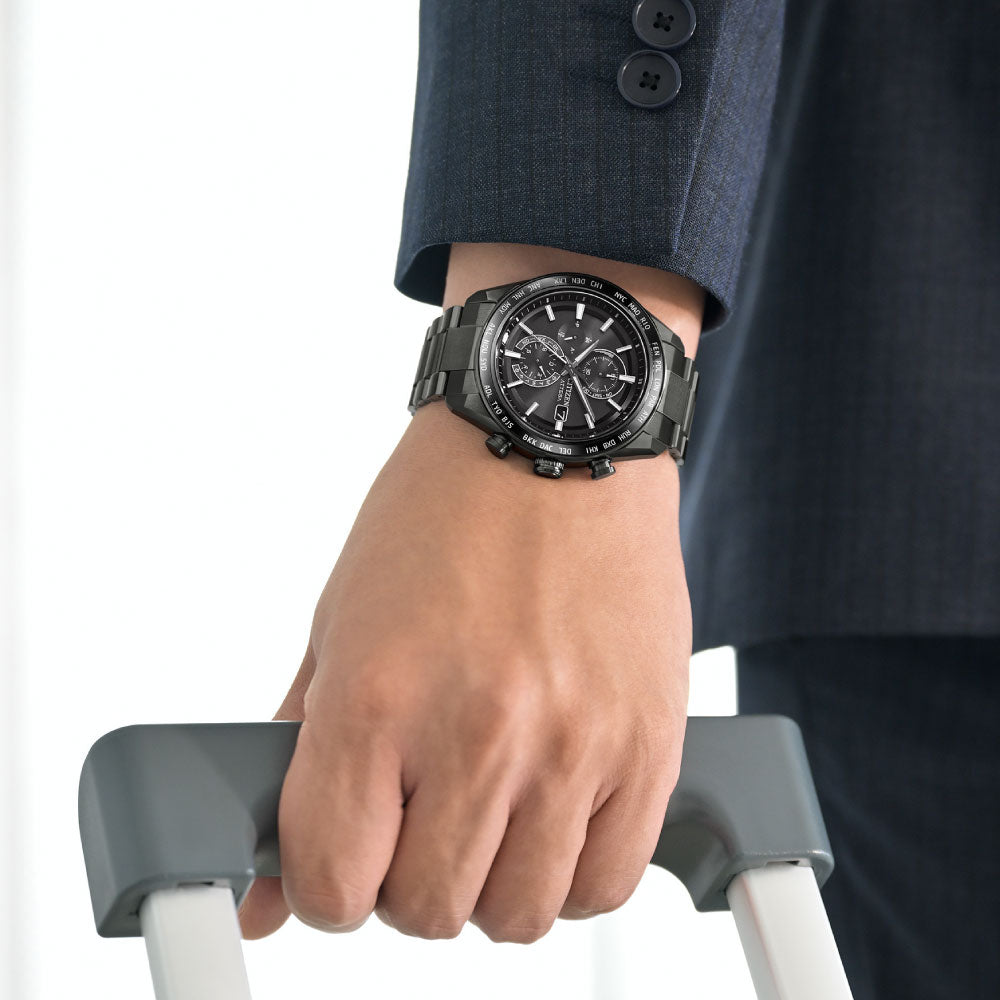 ＜先行予約受付中/10月2日発売＞ CITIZEN ATTESA  ACT Line AT8294-59E ブラックチタンシリーズ シチズン アテッサ 腕時計 メンズ