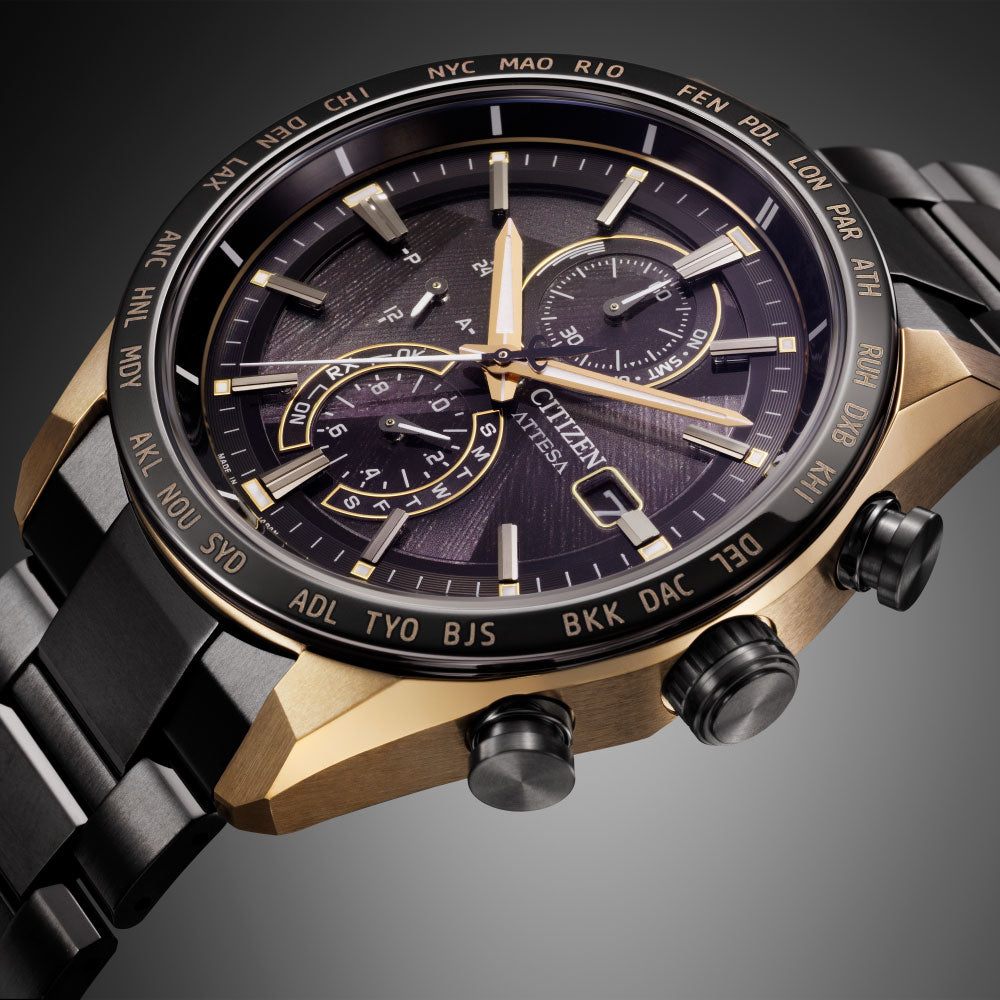 CITIZEN ATTESA ACT Line AT8384-58E LIGHT in BLACK Eco-Drive 50th
