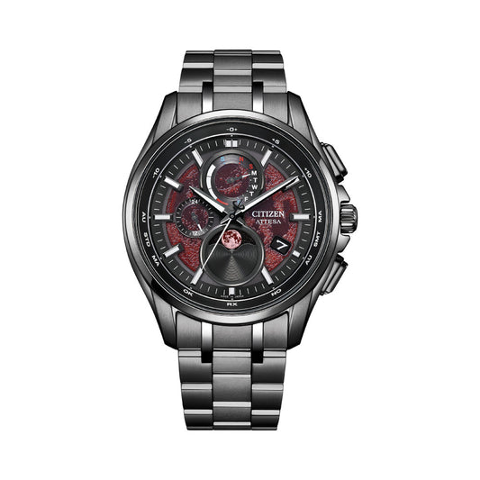 ＜2026年2月26日発売＞CITIZEN ATTESA Shades of Red BY1005-73Z 世界限定2,200本 ブラックチタンシリーズ シチズン アテッサ