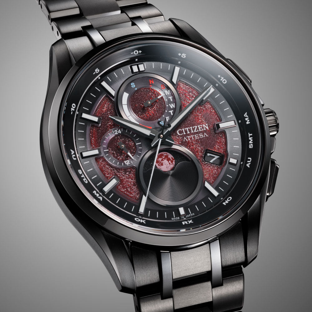 ＜2026年2月26日発売＞CITIZEN ATTESA Shades of Red BY1005-73Z 世界限定2,200本 ブラックチタンシリーズ シチズン アテッサ