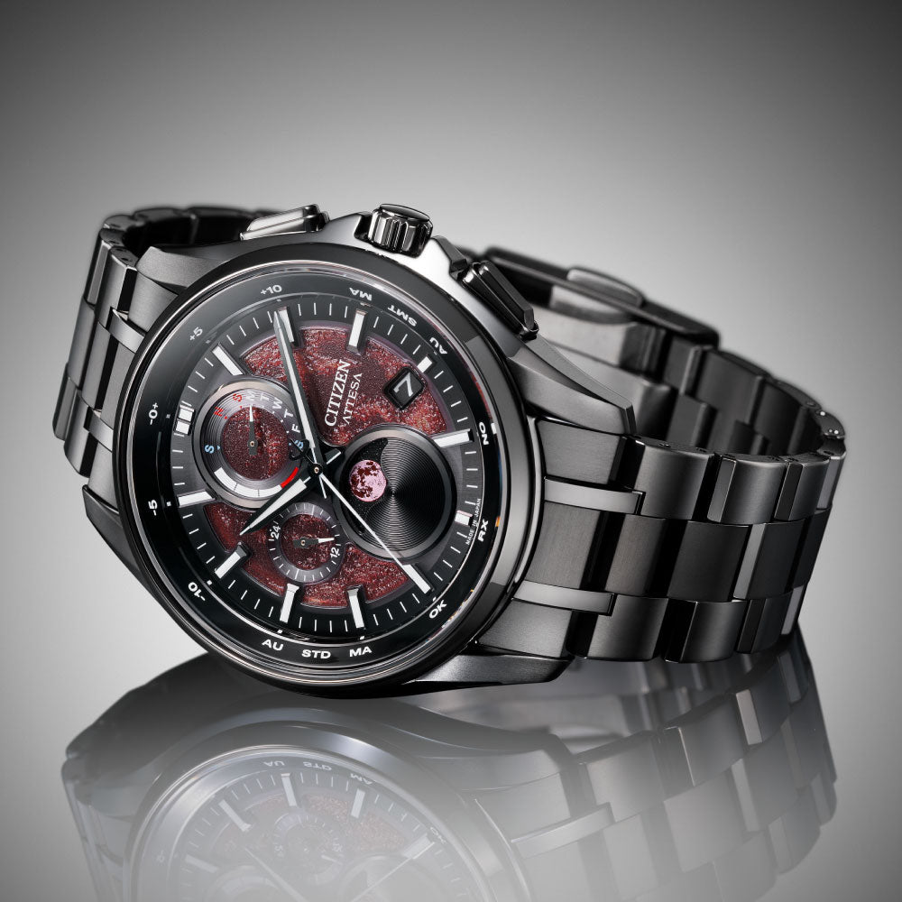 ＜2026年2月26日発売＞CITIZEN ATTESA Shades of Red BY1005-73Z 世界限定2,200本 ブラックチタンシリーズ シチズン アテッサ