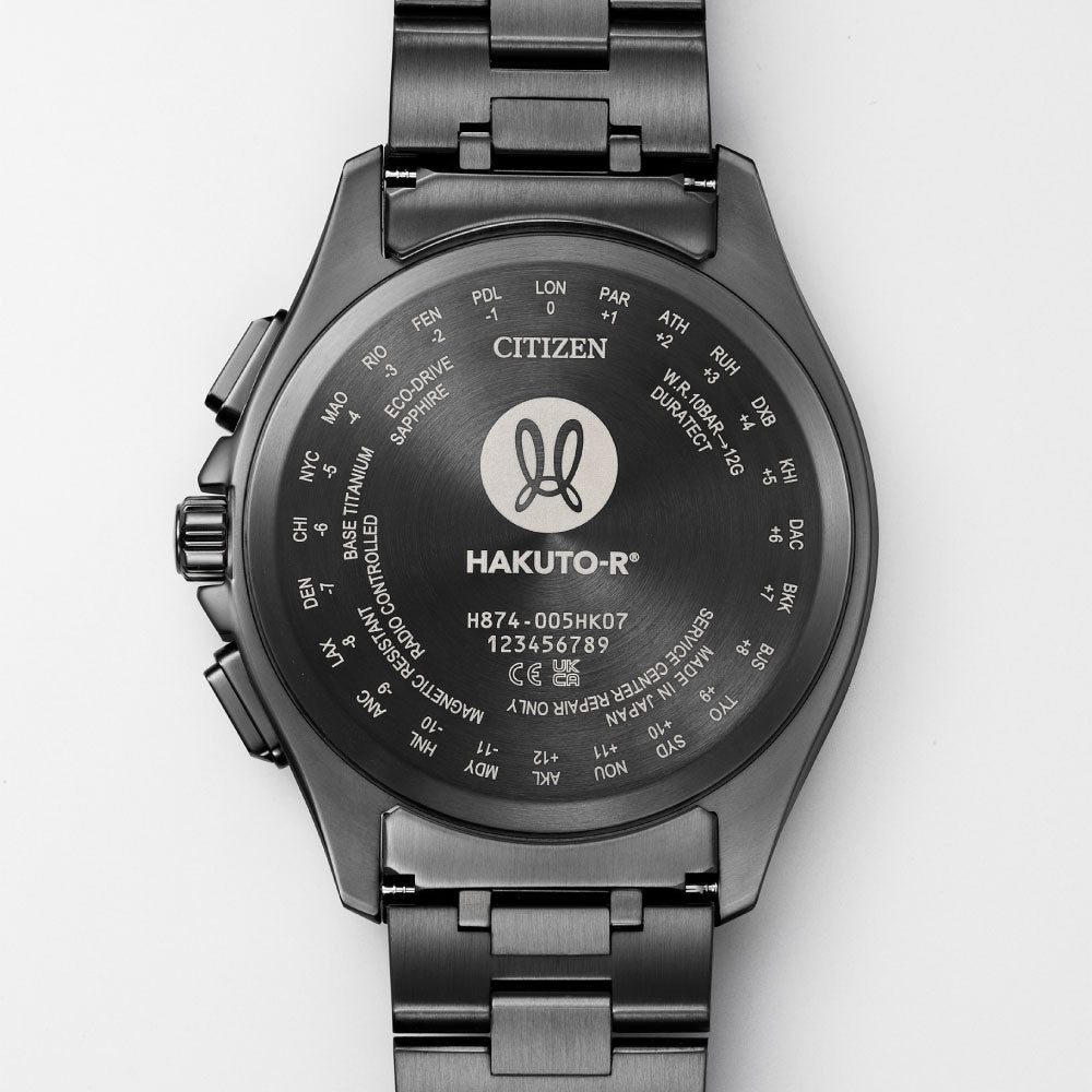＜予約受付／3月7日発売予定＞ATTESA BY1008-67L HAKUTO-R コラボレーションモデル H874 MoonDial Limited Black Titanium Series ※入荷次第順次発送予定 アテッサ 腕時計 メンズ