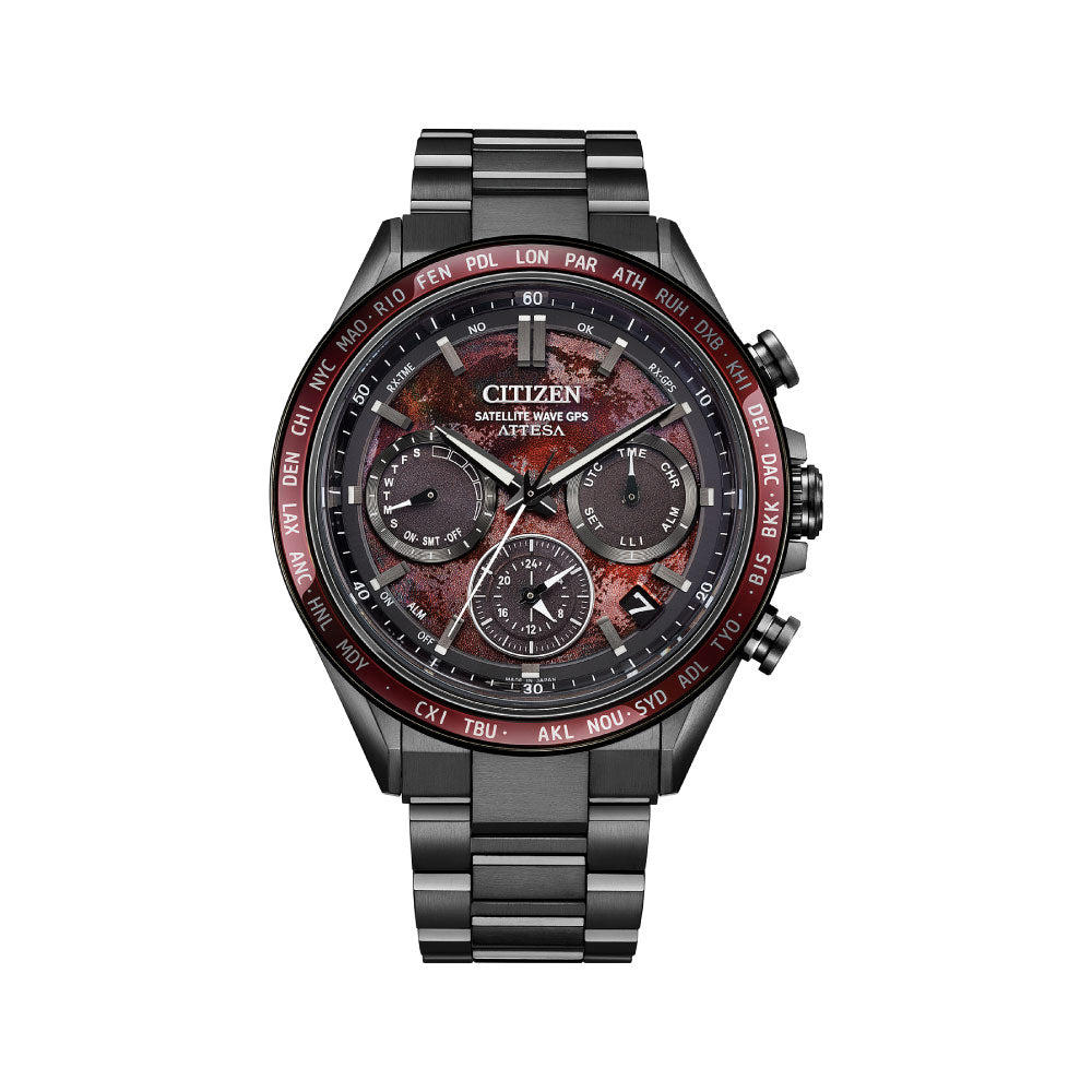 ＜2026年2月26日発売＞CITIZEN ATTESA ACT Line Shades of Red CC4077-71Z 世界限定1,800本 ブラックチタンシリーズ シチズン アテッサ