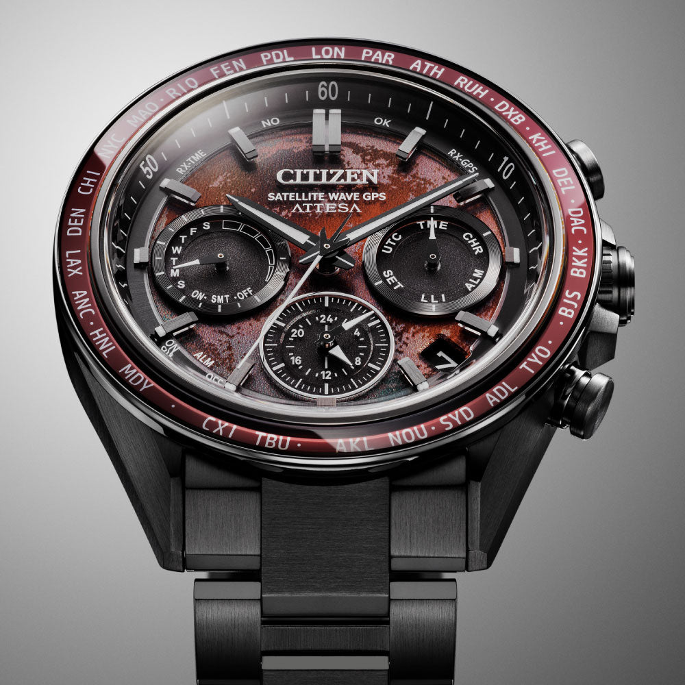 ＜2026年2月26日発売＞CITIZEN ATTESA ACT Line Shades of Red CC4077-71Z 世界限定1,800本 ブラックチタンシリーズ シチズン アテッサ