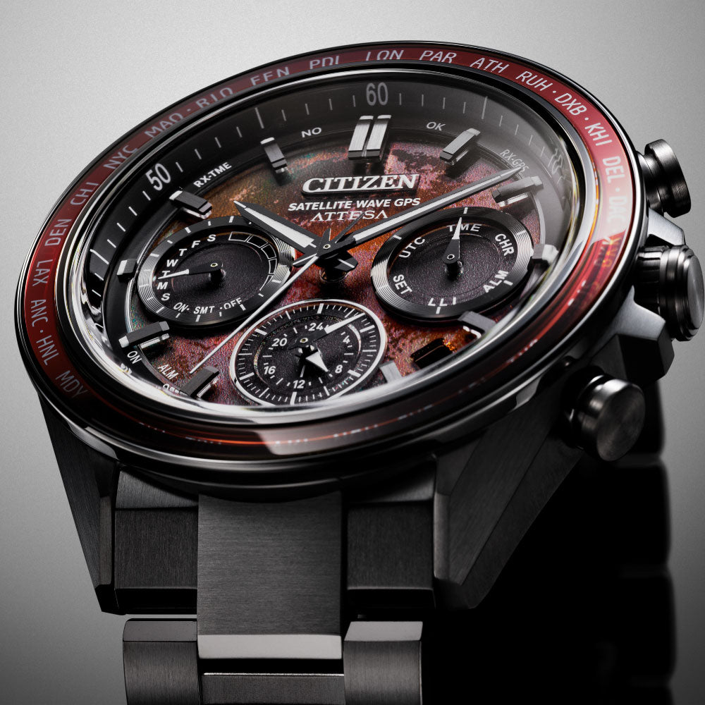 ＜2026年2月26日発売＞CITIZEN ATTESA ACT Line Shades of Red CC4077-71Z 世界限定1,800本 ブラックチタンシリーズ シチズン アテッサ
